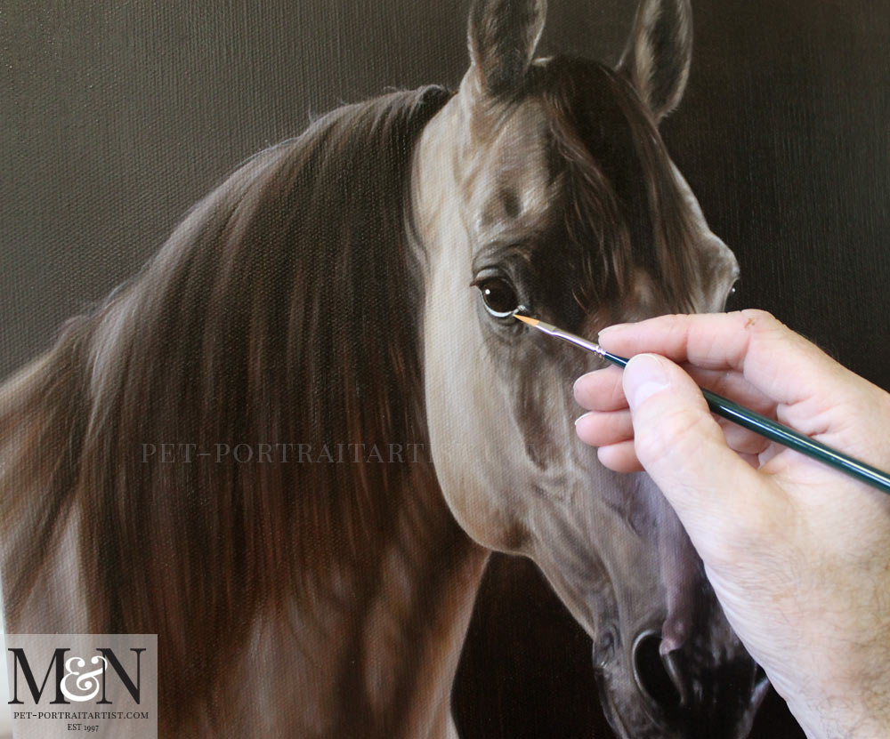 Horse Oil Painting of Remy