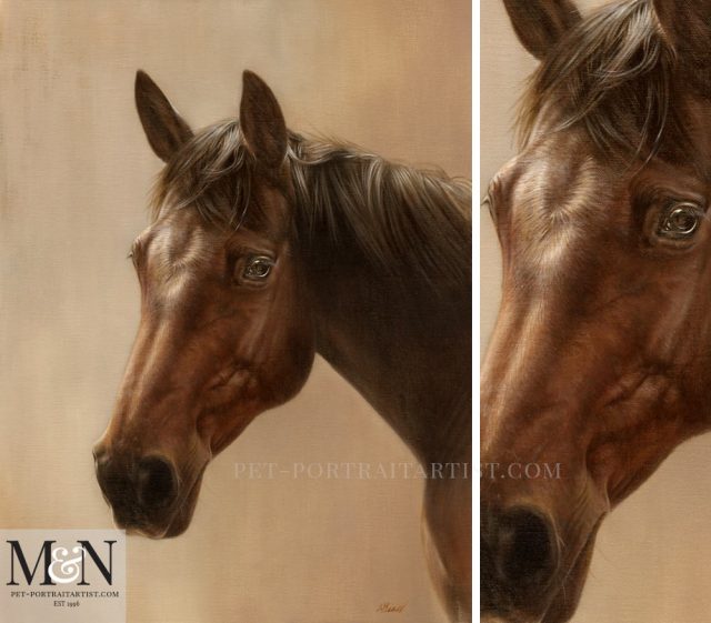 Horse Oil Painting of Chino
