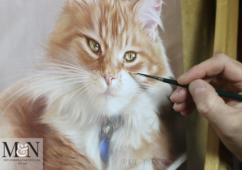 Cat Portrait in Oils