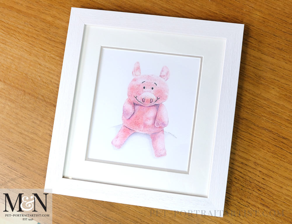 Cuddly Toy Drawing of Piggy