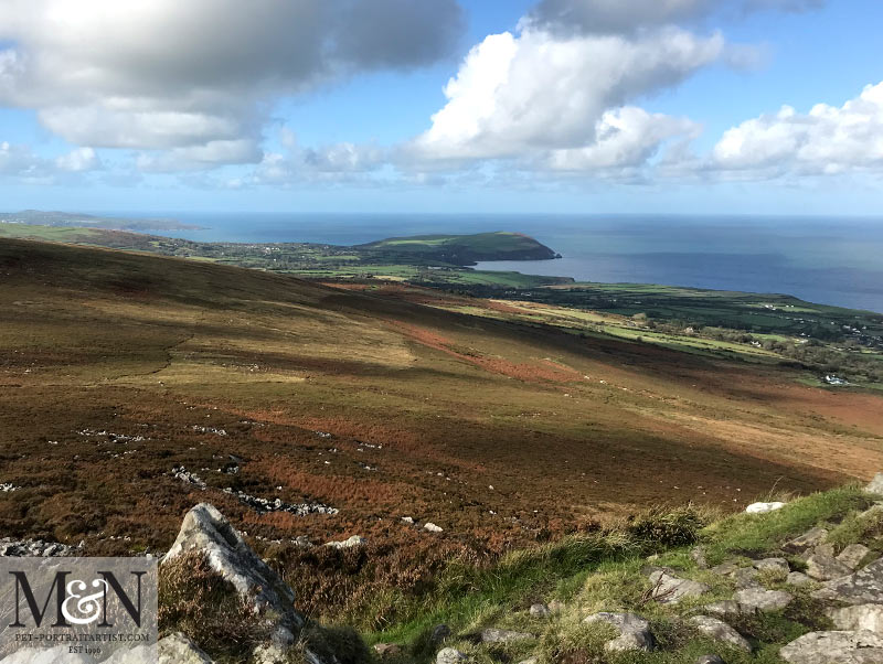 View from the top of Carninli looking towards Dinas Head.