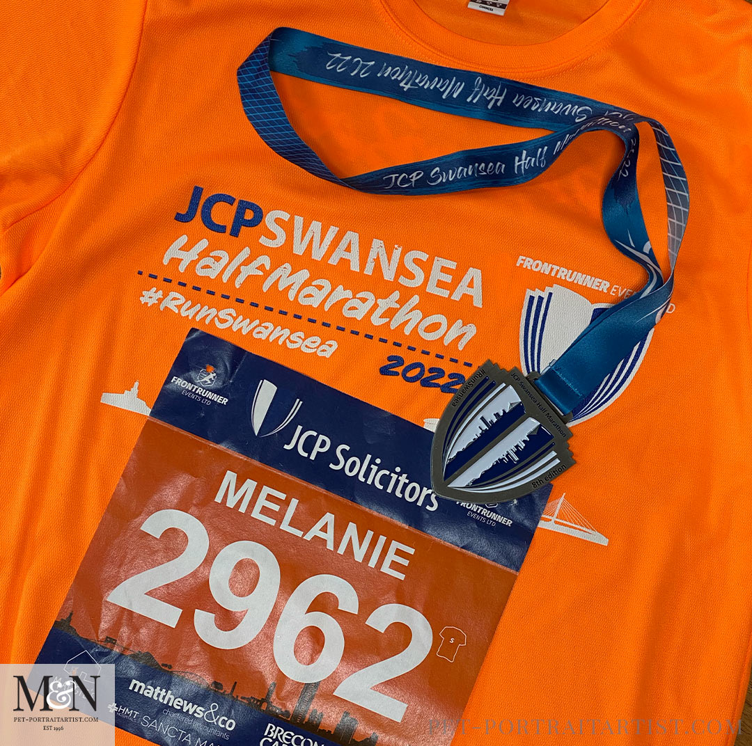 The seasoned half marathon t shirt and medal 2022