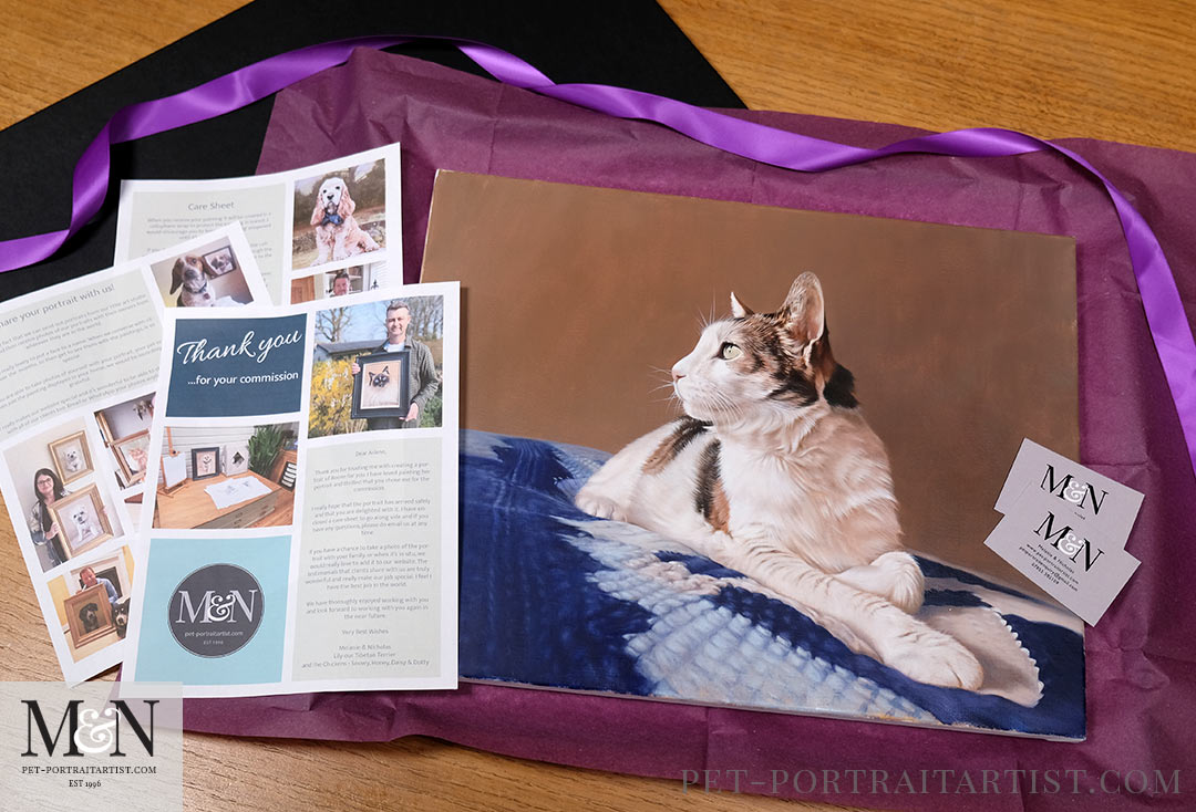 Cat Portrait by Nicholas Beall packaging. 