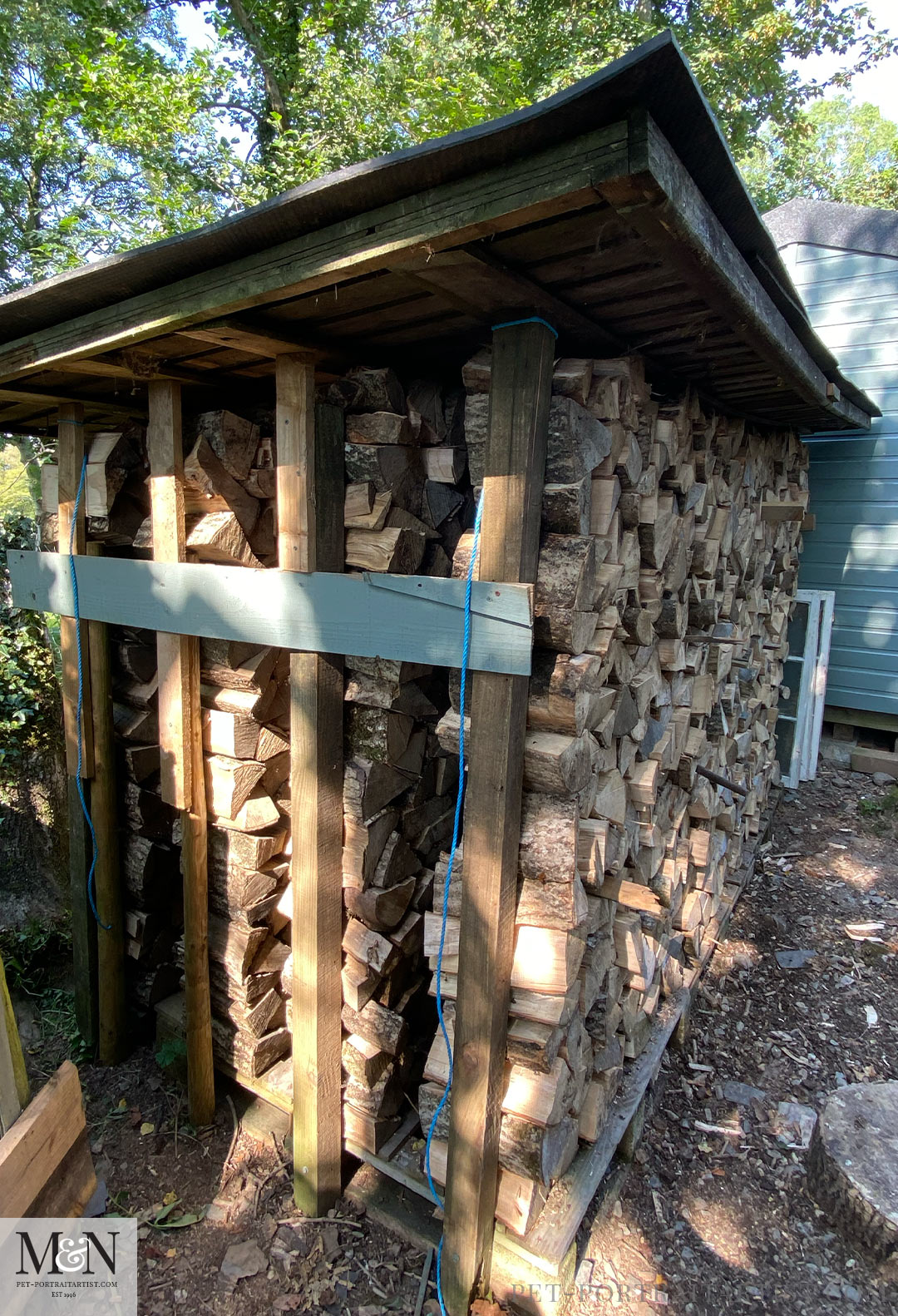 Log stacking - Melanie's August Monthly News