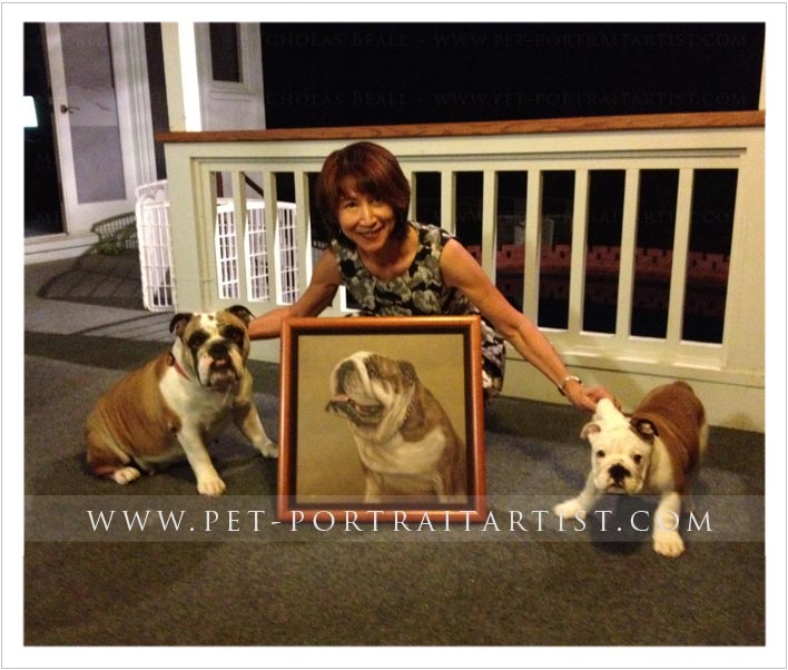 English Bull Dog Pet Portrait