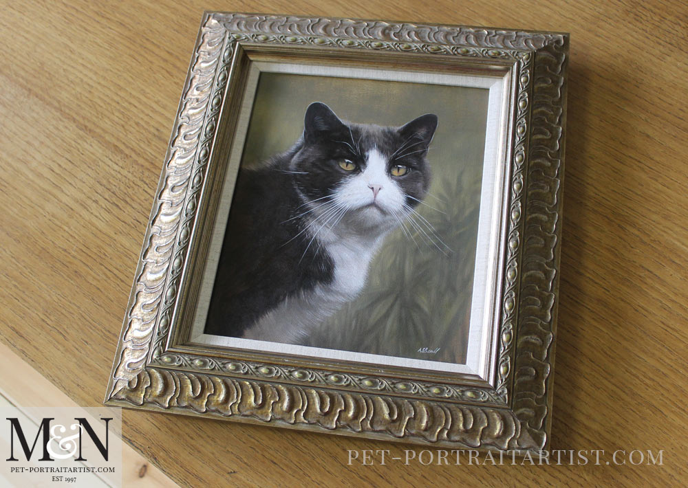 Cat Oil Portrait of Purdy