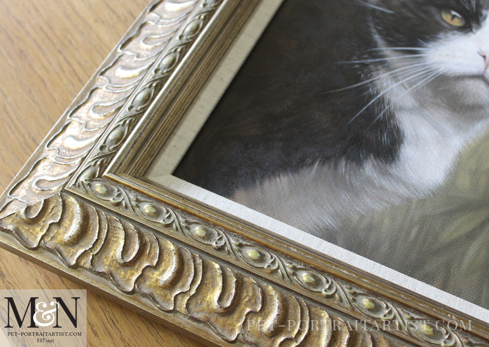 Cat Oil Portrait of Purdy