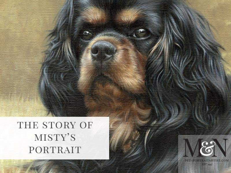 Oil Pet Portrait of Misty