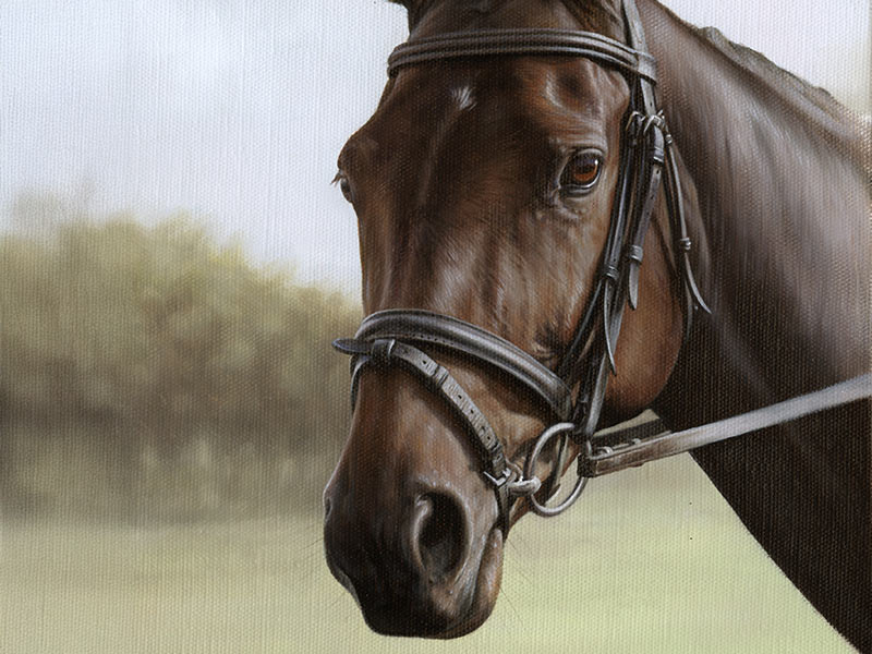 Horse Oil Portrait of Leah