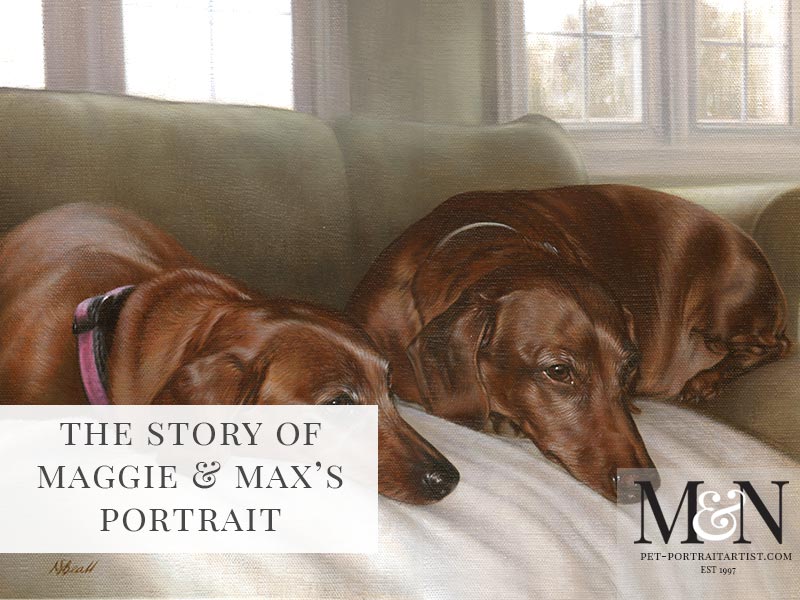 Dog Portrait of Maggie and Max