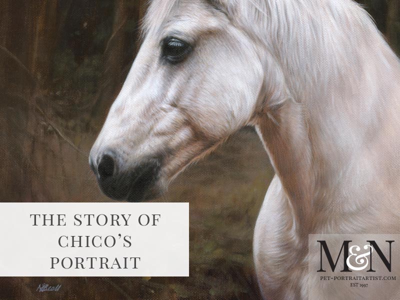 Horse Oil Painting of Chico