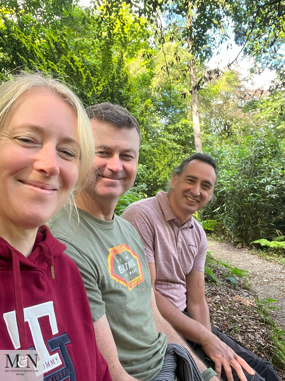 Melanie, Nicholas and Steve at Colby Gardens 