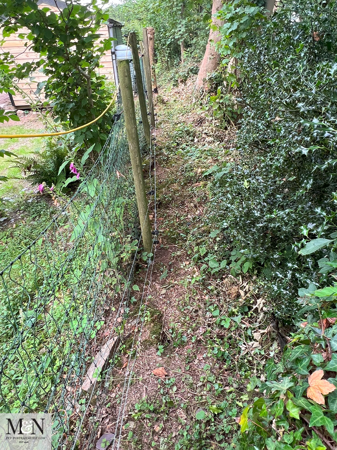 Electric fence line and keeping it clear