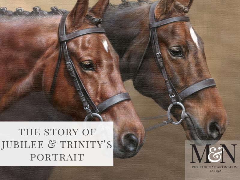 Horse Oil Portrait of Jubilee and Trinity 