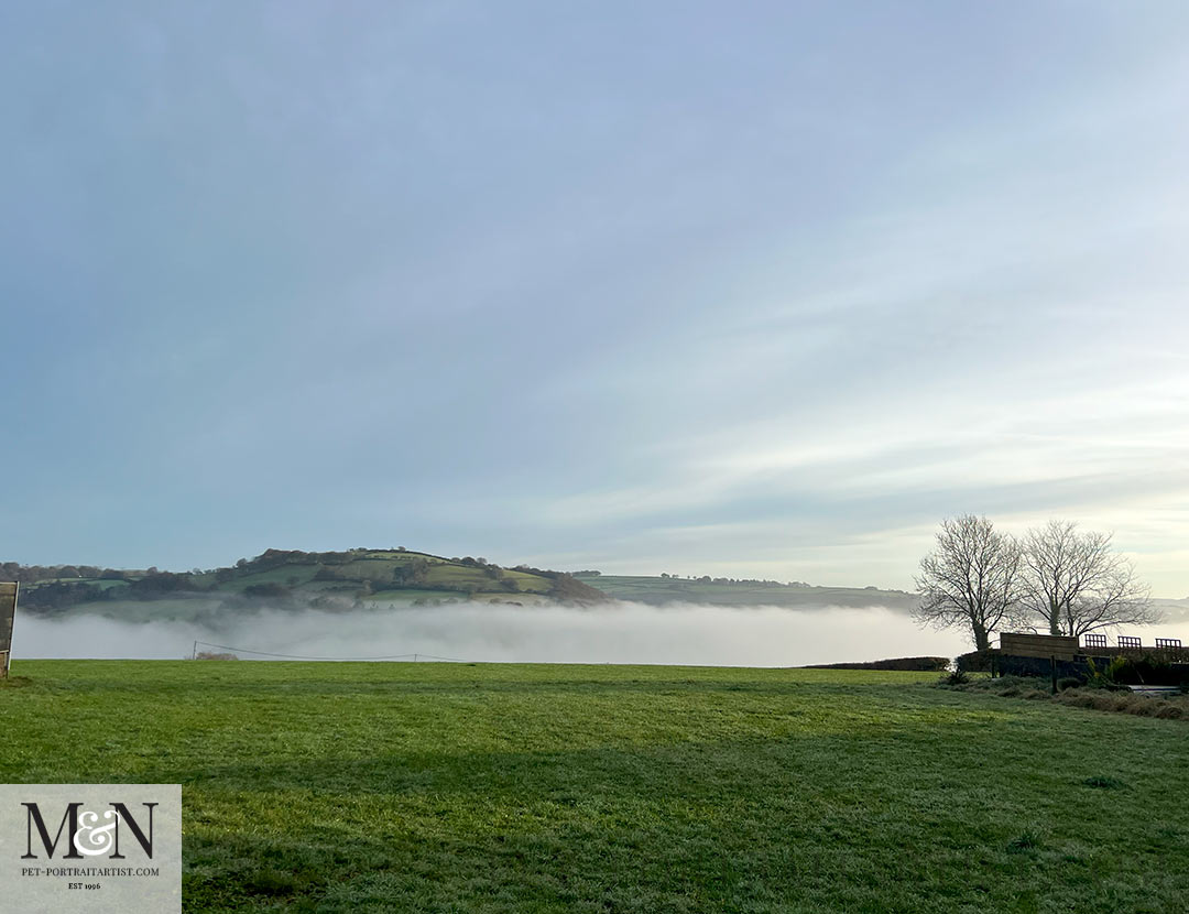 Misty early morning on a run Melanie's December Delights