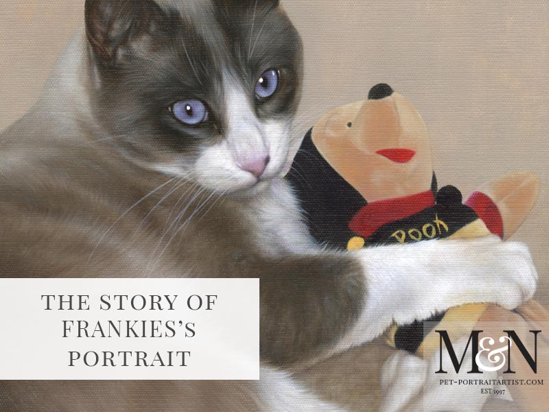 Cat Portrait of Frankie Blue Eyes
