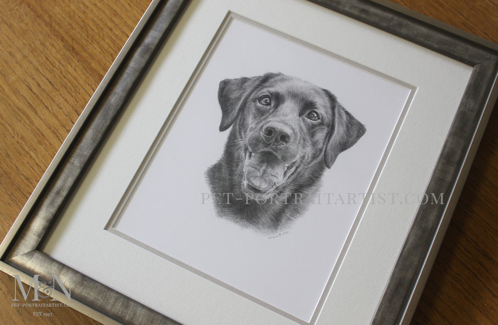 portrait of Tess framed