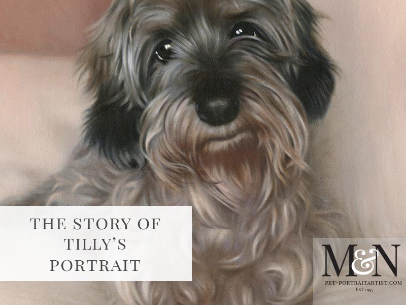 Oil Pet Portrait of Tilly