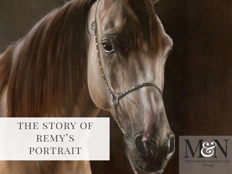 Horse Oil Painting of Remy