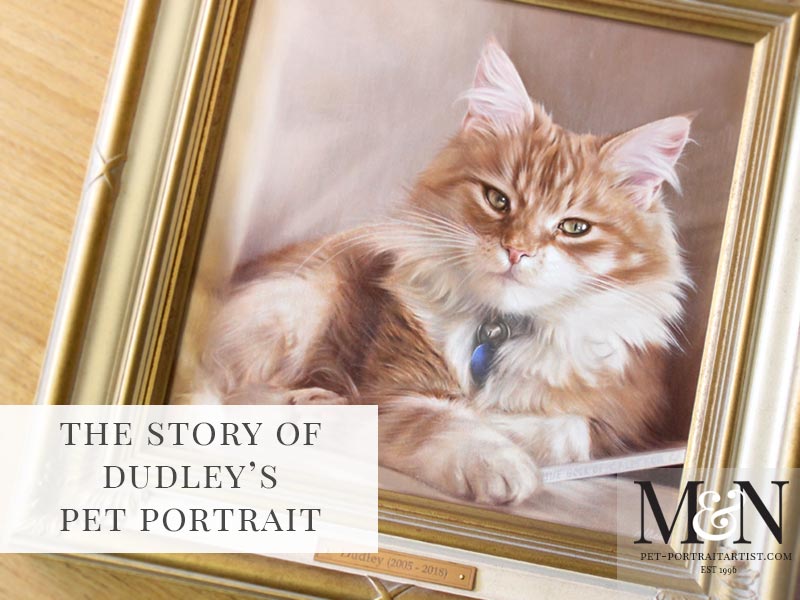 Cat Portrait in Oils of Dudley