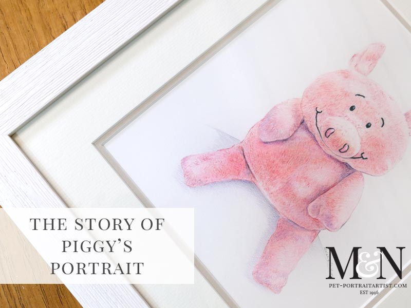 Cuddly Toy Drawing of Piggy