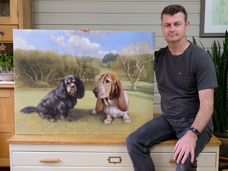 Large Scale Oil Pet Portraits