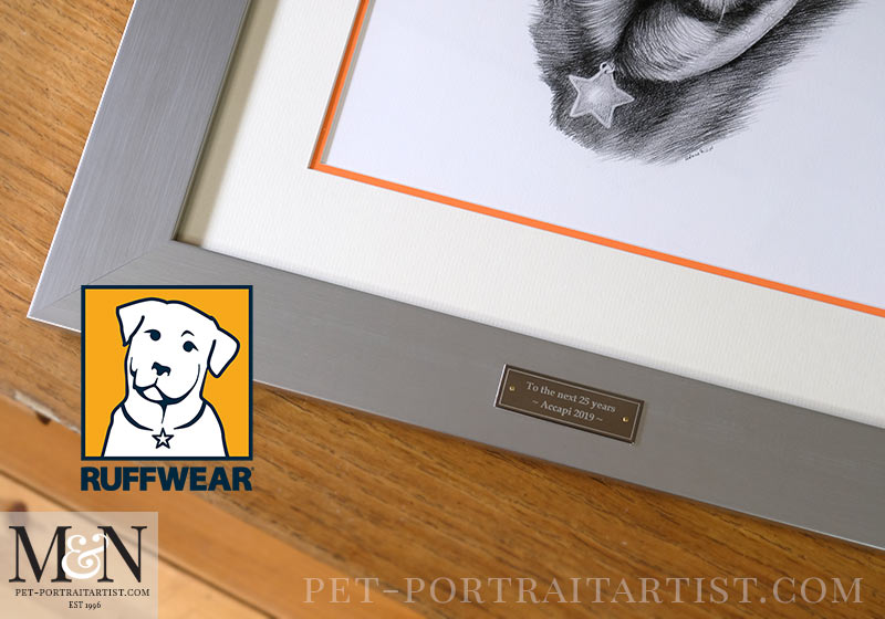 Ruffwear Logo Pet Portrait Framed