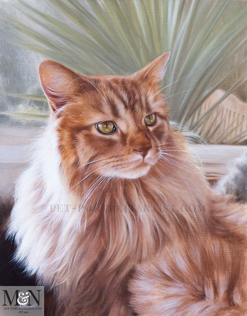 The final photo - Cat Portraits in Oils