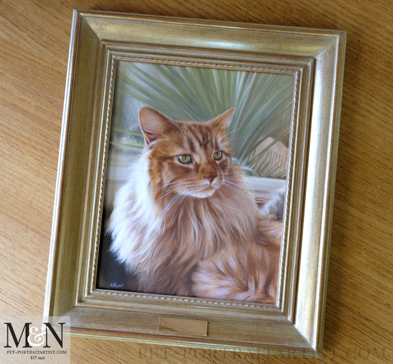 Cat Portraits in Oils - Cat Portrait of Roly