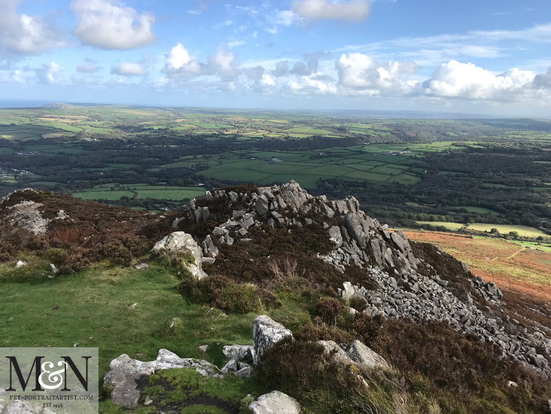 View from the top of Carningli