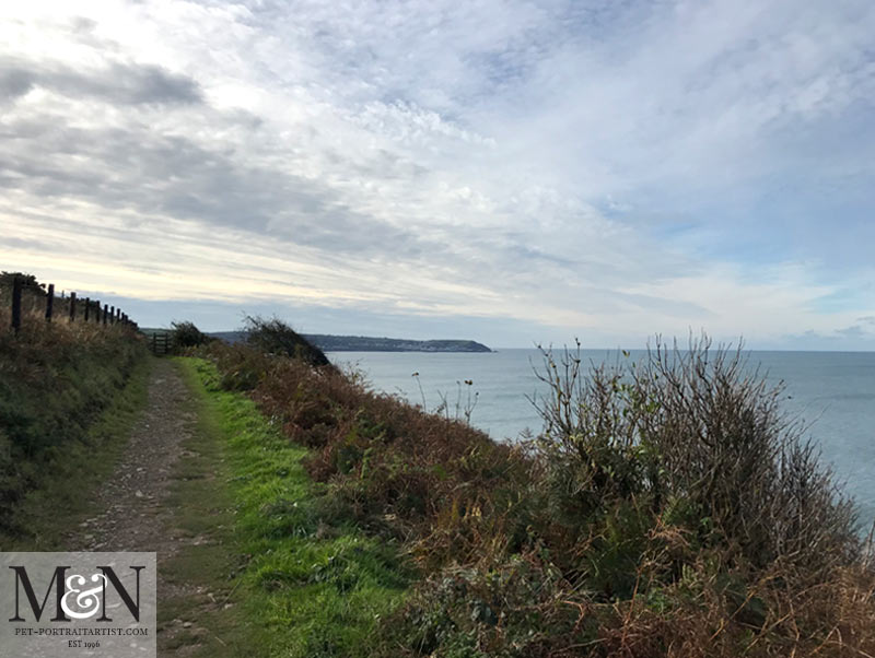 This is the view when we were nearing Aberaeron looking back to New Quay from where we started out. 