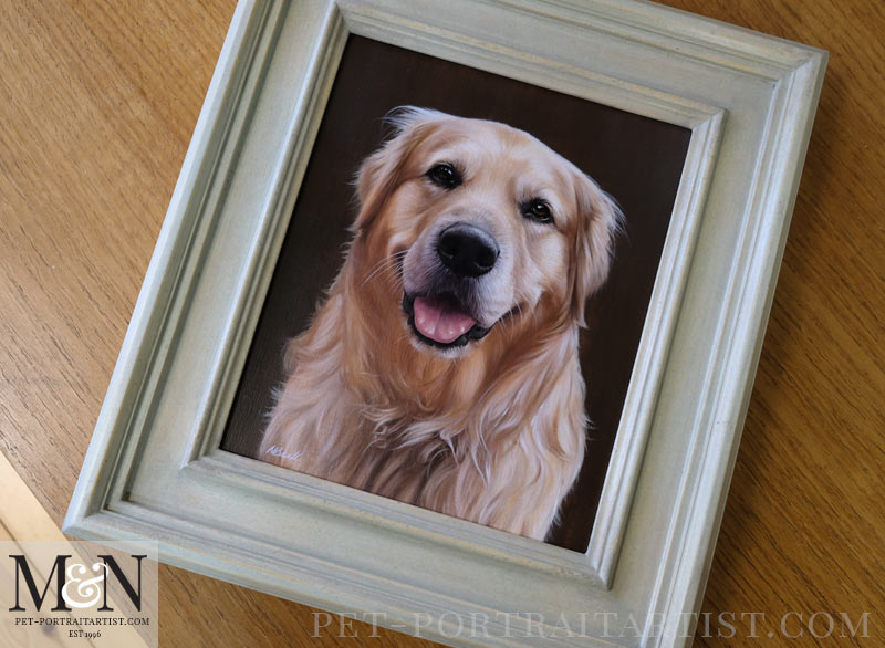 Golden Retriever Oil Painting