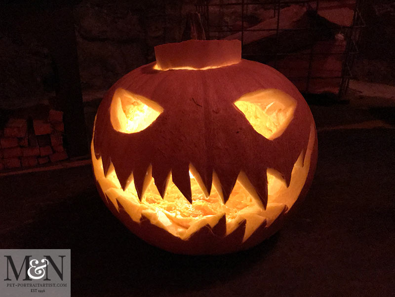 Melanie's Pumpkin - Scary Face!