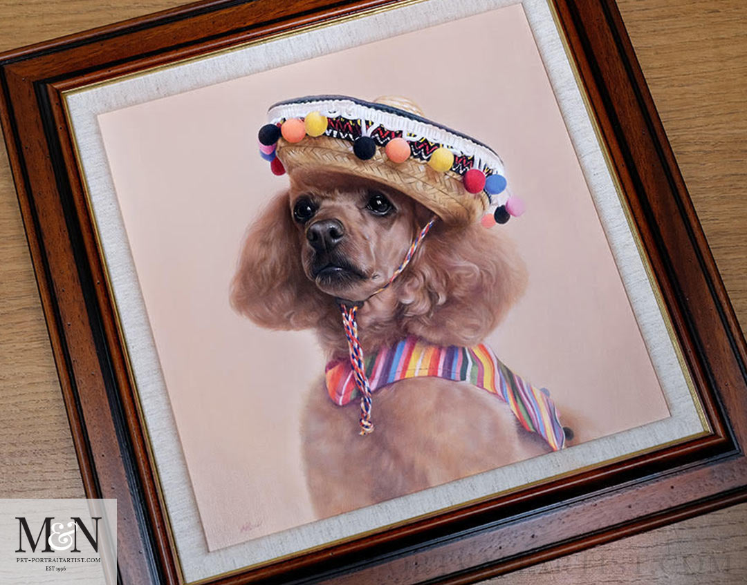 Lucys portrait framed