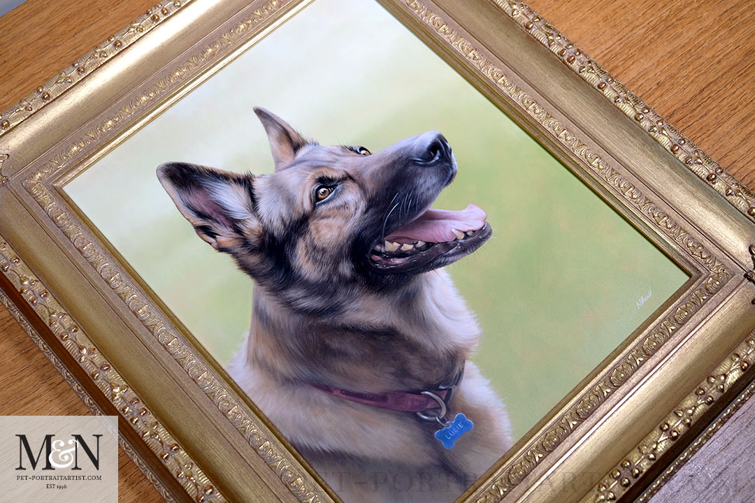 Lucie's Oil Painting Framed