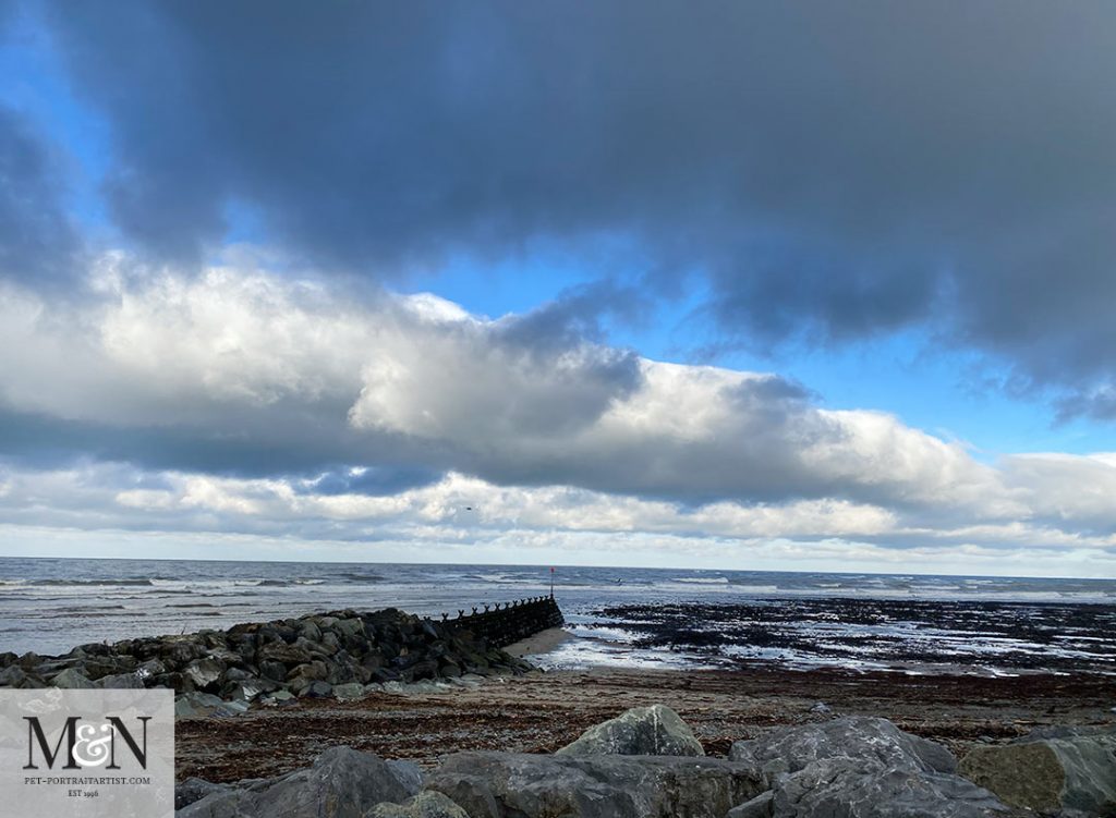 Looking out to sea towards North Wales