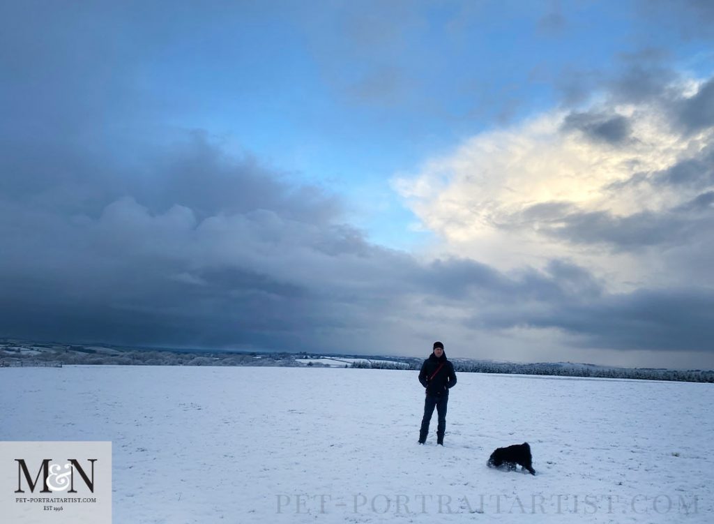 Nicholas and Lily in the Snow