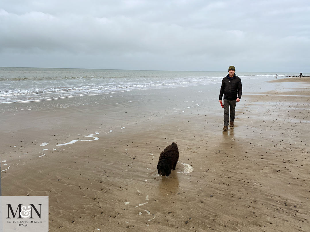 Nicholas and Lily on the Beach