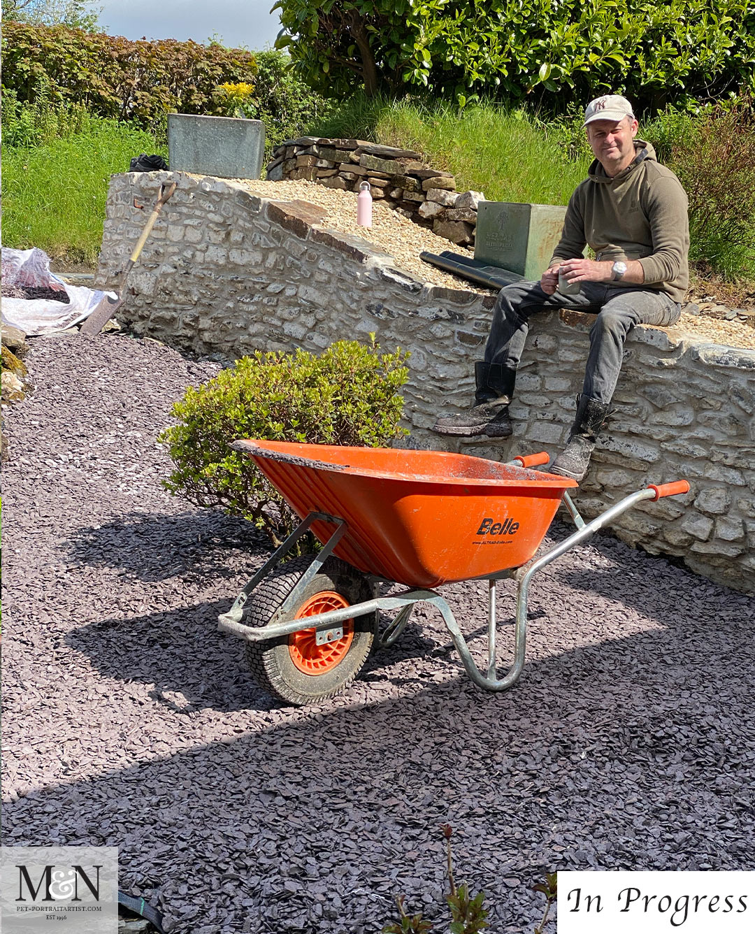 Melanie’s May Monthly News Nicholas in the garden