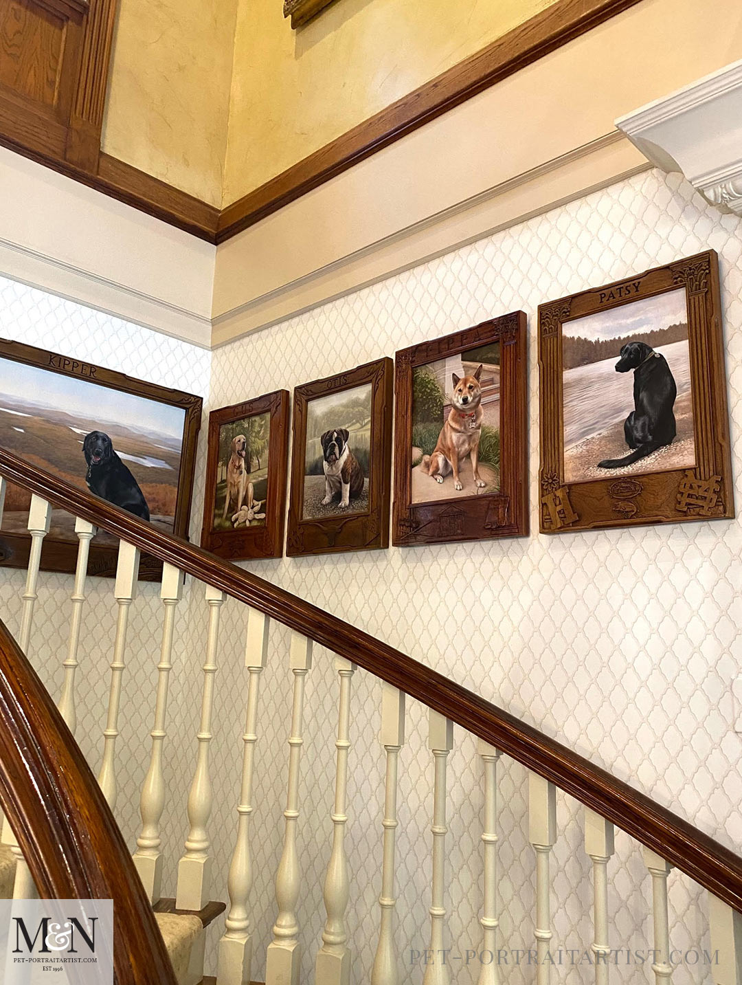 Harlan Crow Paintings in his home