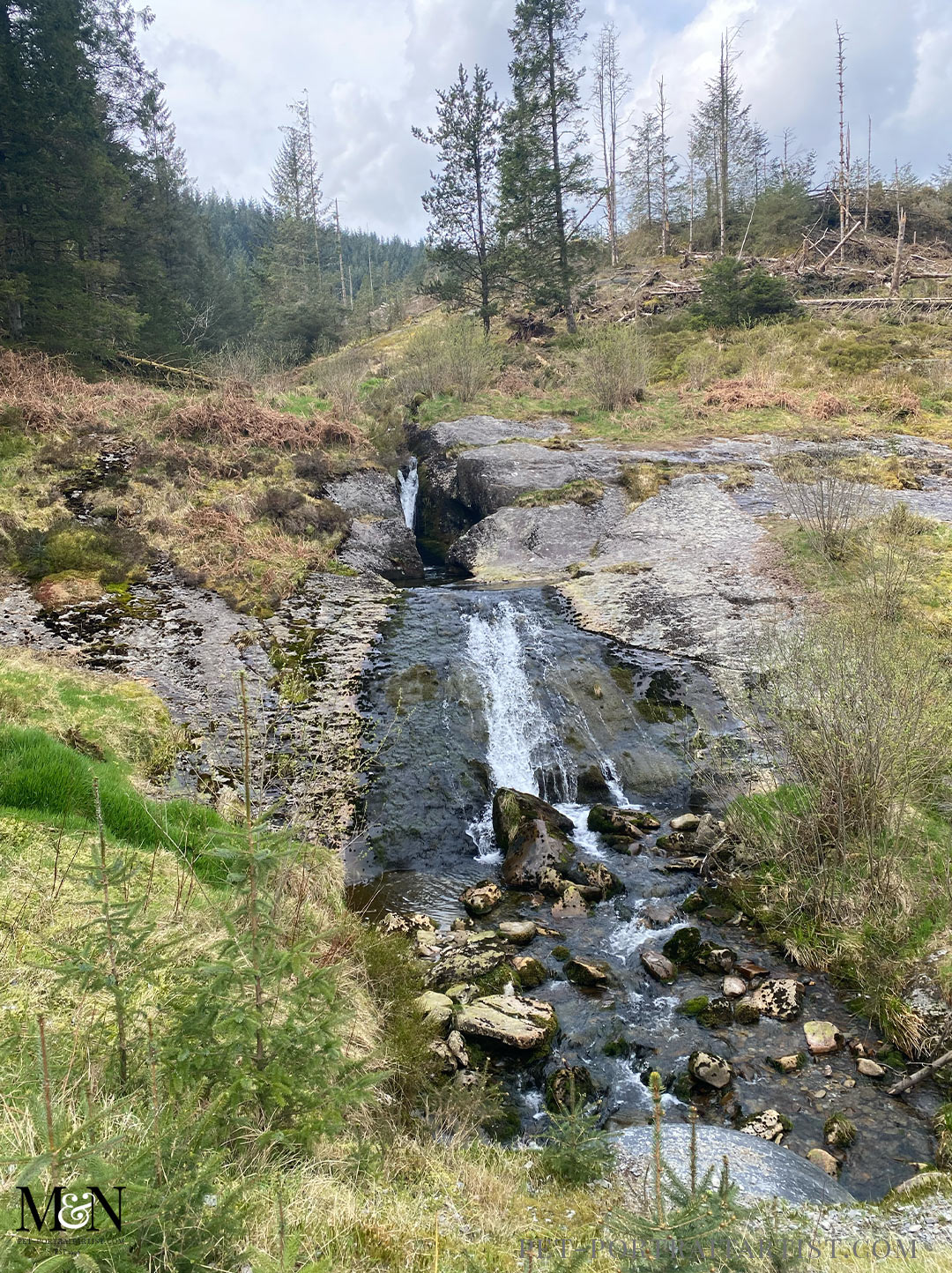 Falls at Hafren Forest