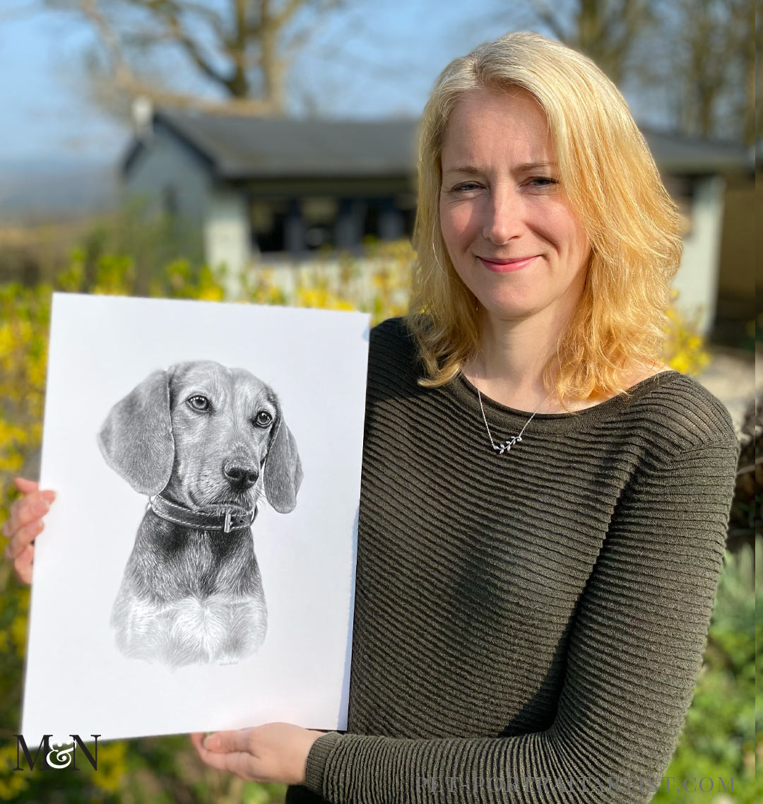 Melanie Pet Portraits in Pencil 