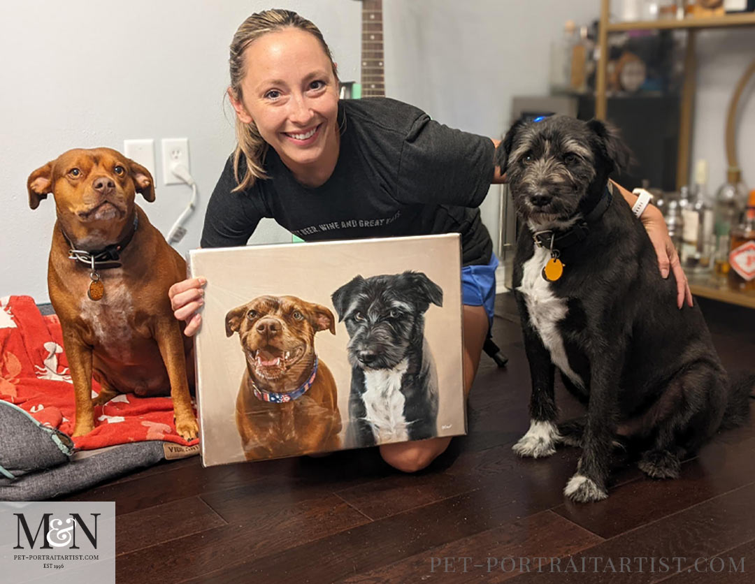 Happy Clients with their portrait