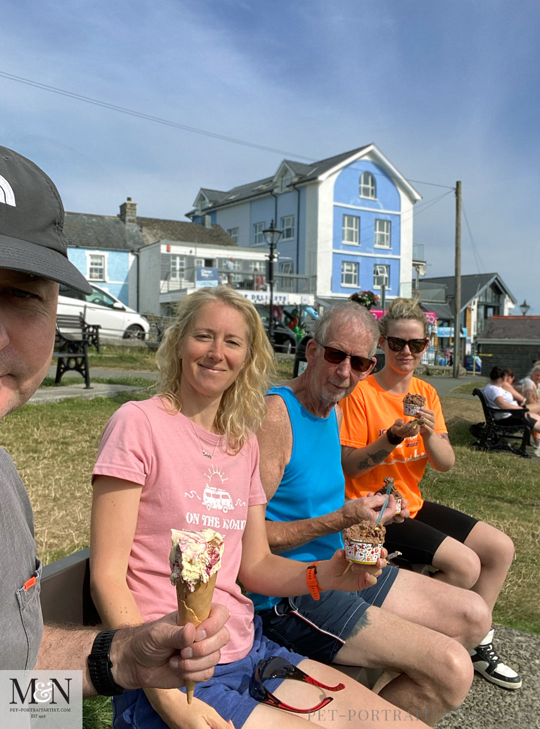 Melanie, Nick, Sarah and Harvey