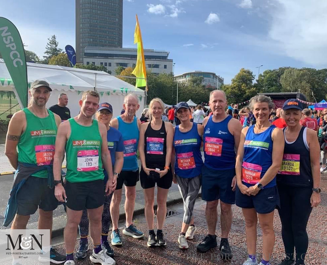 Melanie's October Monthly News - gang of us running half marathon