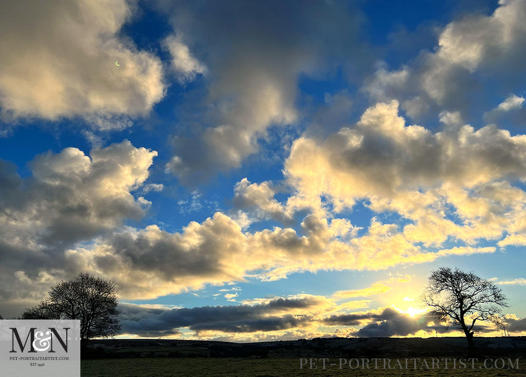 Clouds and sunrise