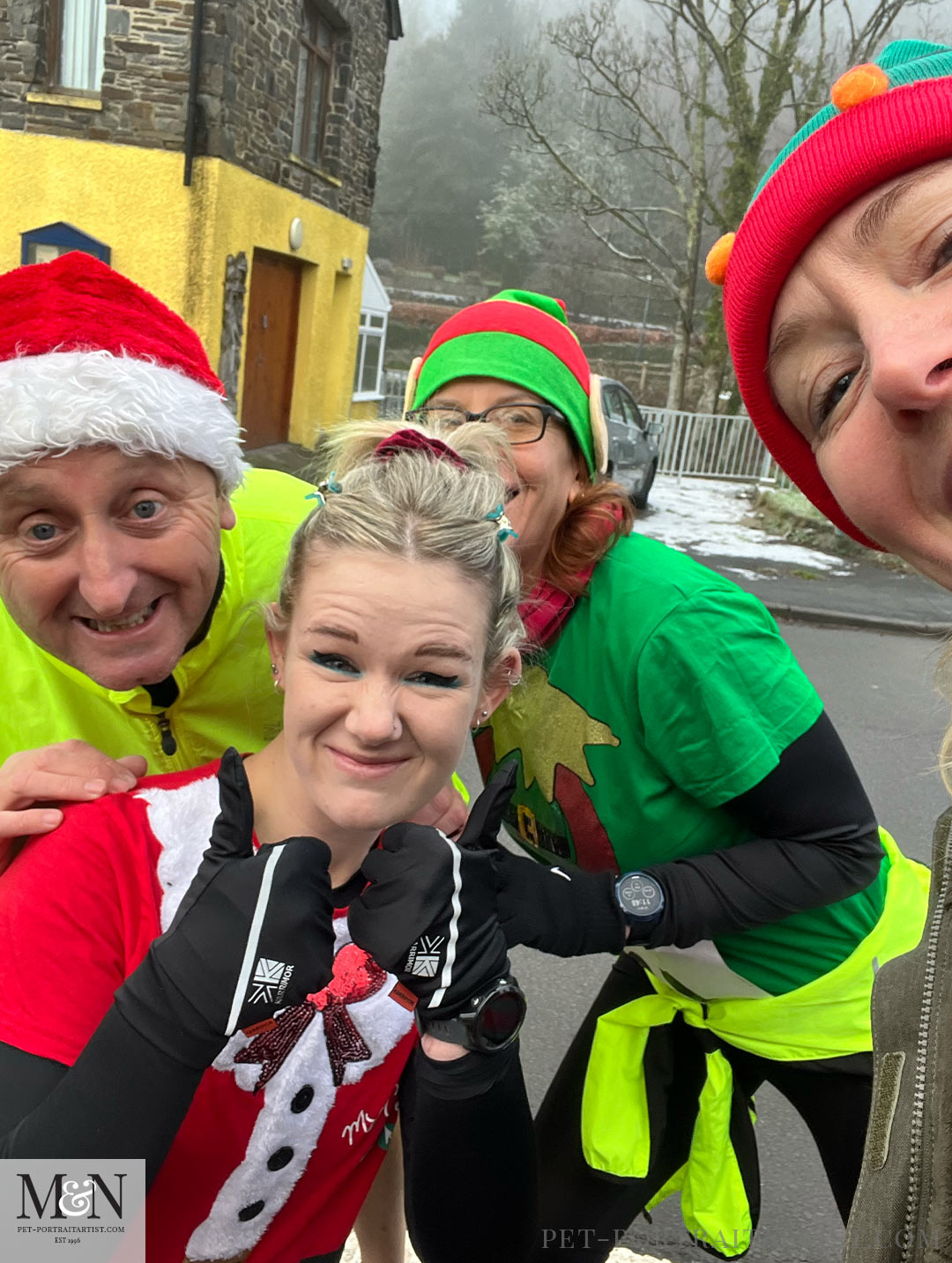 Fun at the Santa Run