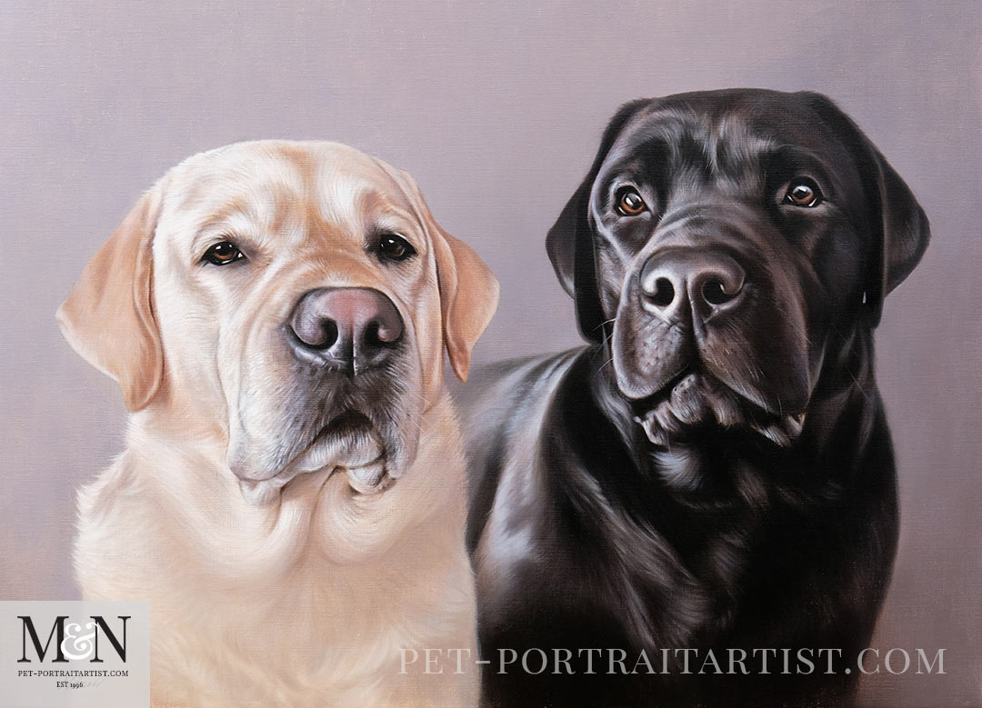 The Oil Painting of Ozzy and Monty 