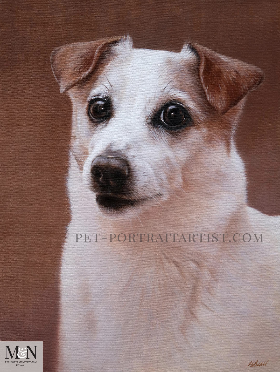 Oil Painting of Ella on our Melanie's March Monthly News