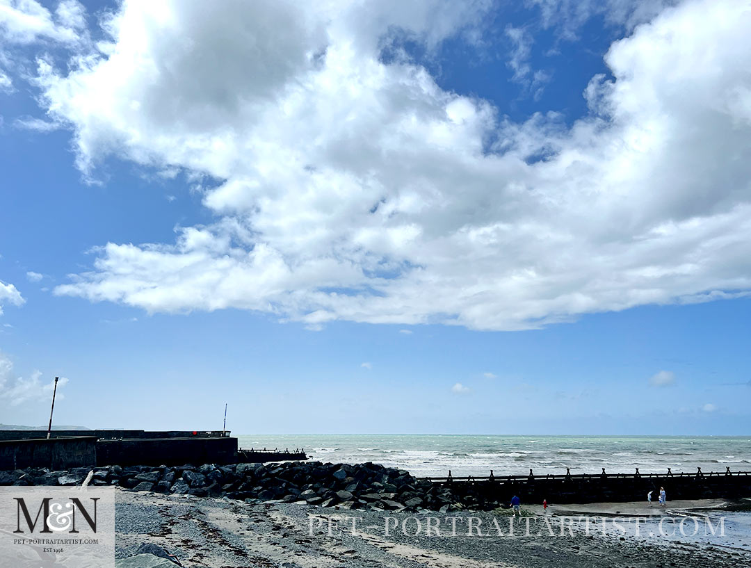 Looking out to sea at Aberaeron